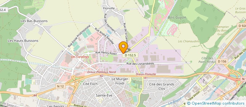 localisation de l'entreprise CENTRALE DE TAXIS DU PAYS DROUAIS ET/OU CENTRALE TAXIS 28 à DREUX