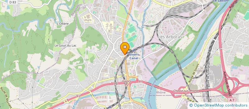 localisation de l'entreprise CENTRALE DES AFFAIRES à GIVORS