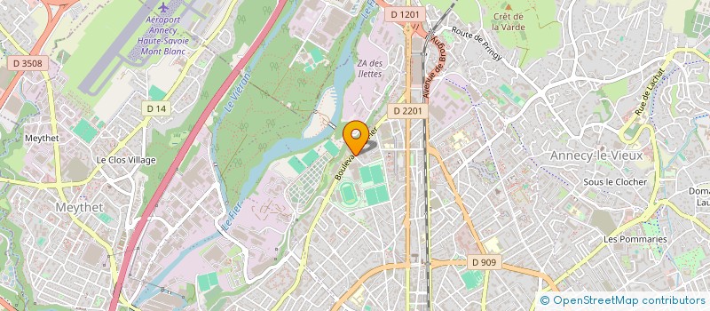 localisation de l'entreprise CENTRALE DES LOCATAIRES à ANNECY