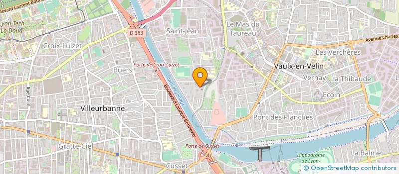 localisation de l'entreprise CENTRALE DESTOCK  VILLEURBANNE