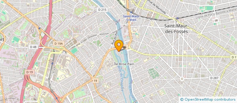 localisation de l'entreprise CENTRALE DIFFUSION  CRETEIL