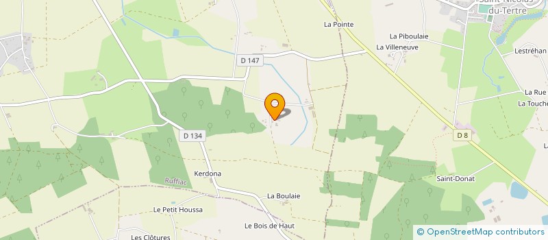 localisation de l'entreprise CENTRALE DISTRIBUTION BRETAGNE à RUFFIAC