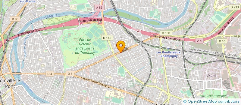 localisation de l'entreprise CENTRALE DU STAND à CHAMPIGNY-SUR-MARNE