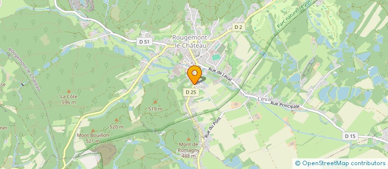 localisation de l'entreprise CENTRALE EMT à ROUGEMONT-LE-CHATEAU