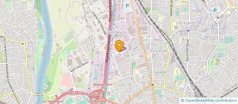 localisation de l'entreprise CENTRALE EQUIPEMENT POUR PROFES.RESTAUR. à TOULOUSE