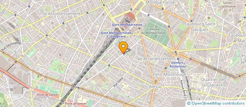 localisation de l'entreprise CENTRALE EUROPEENNE DE DISTRIBUTION - C10  PARIS 14