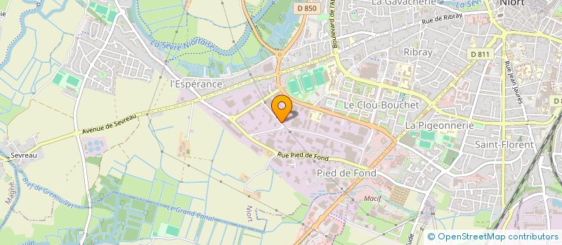 localisation de l'entreprise CENTRALE FORESTIERE D'APPROVISIONNEMENT à NIORT