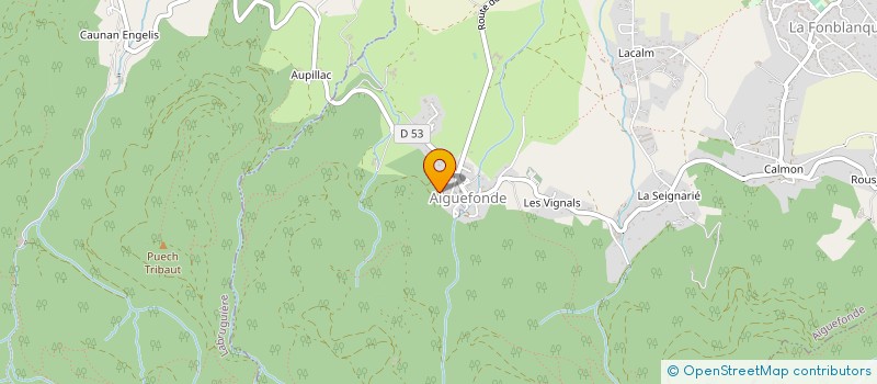 localisation de l'entreprise CENTRALE HYDROELECTRIQUE DES SOULS  AIGUEFONDE