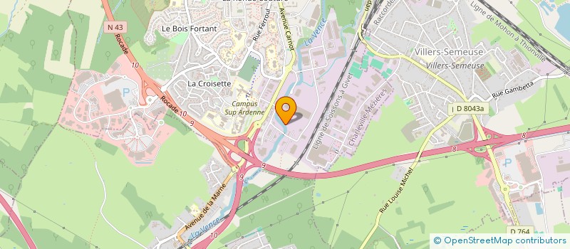 localisation de l'entreprise CENTRALE HYDROELECTRIQUE DU MOULIN LE BLANC  CHARLEVILLE-MEZIERES