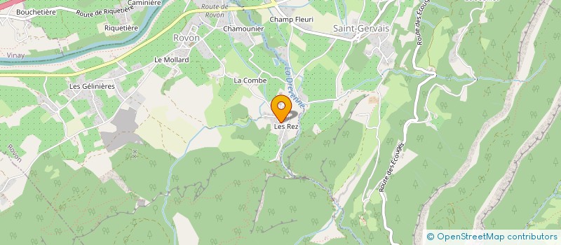 localisation de l'entreprise CENTRALE HYDROELECTRIQUE ROVON ST GERVAIS à ROVON