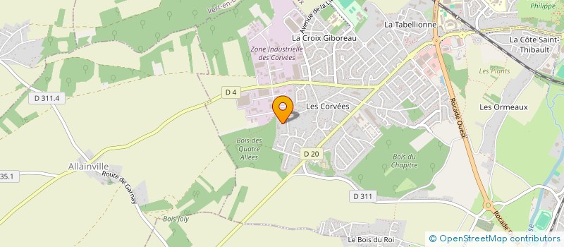 localisation de l'entreprise CENTRALE IMMOBILIER 28 à VERNOUILLET