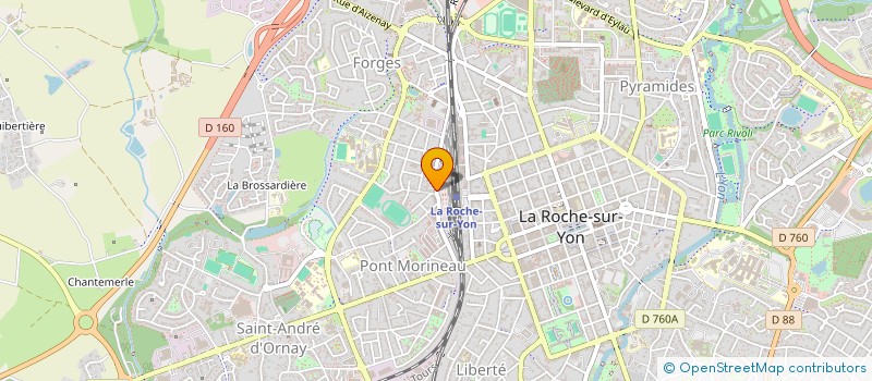 localisation de l'entreprise CENTRALE LES ASTERIDES  LA ROCHE-SUR-YON