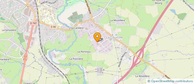 localisation de l'entreprise CENTRALE LES VERGERS DE VENDEE à LA ROCHE-SUR-YON