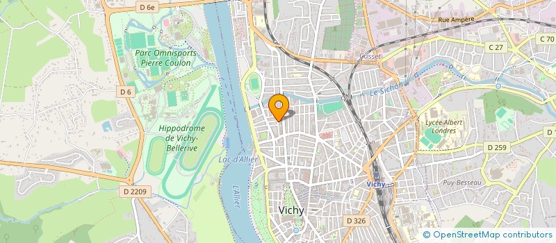 localisation de l'entreprise CENTRALE LIVRAISONS ET SERVICES à VICHY