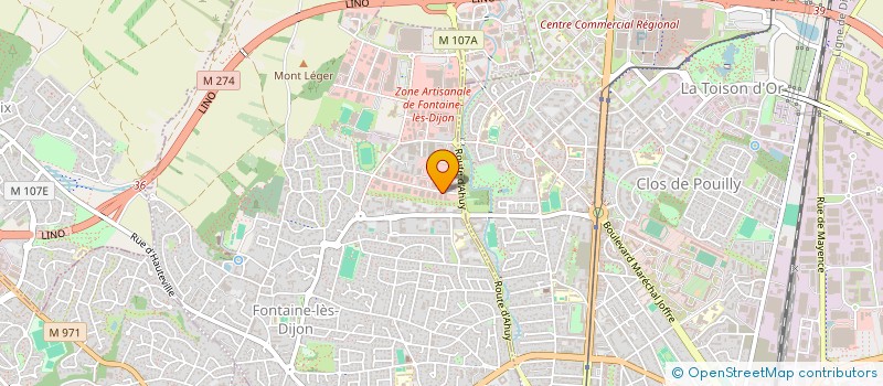 localisation de l'entreprise CENTRALE LOCATION 21  FONTAINE-LES-DIJON