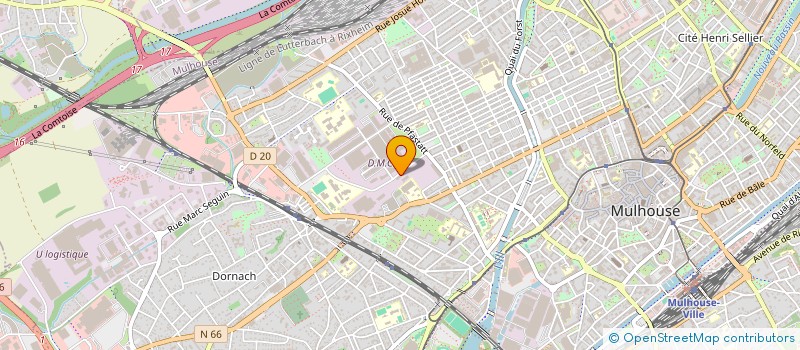 localisation de l'entreprise CENTRALE MULHOUSIENNE DES ECRUS  MULHOUSE