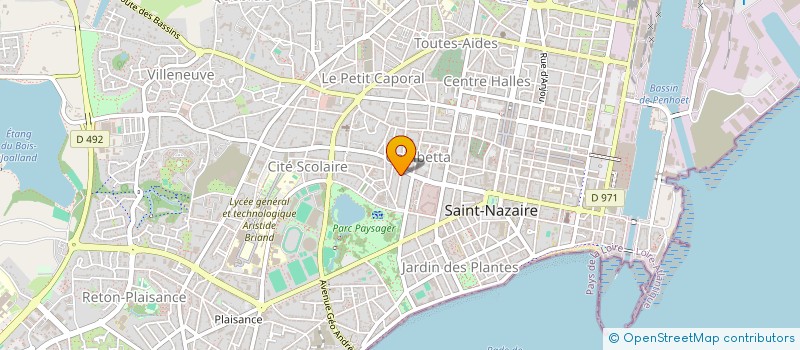 localisation de l'entreprise CENTRALE OEUVRES CATHOLIQUES  SAINT-NAZAIRE