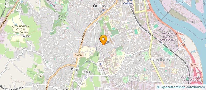 localisation de l'entreprise CENTRALE PATRIMONIALE METROPOLITAINE D'IMMOBILIER  OULLINS-PIERRE-BENITE