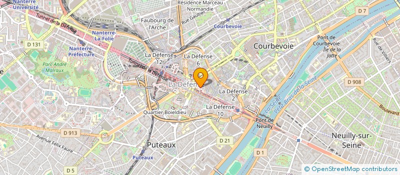 localisation de l'entreprise CENTRALE PHOTOVOLTAIQUE DE DAUMAZAN-SUR-ARIZE à COURBEVOIE