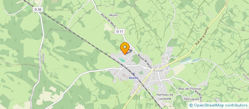 localisation de l'entreprise CENTRALE PHOTOVOLTAIQUE PVEOLE 30  ESPEDAILLAC