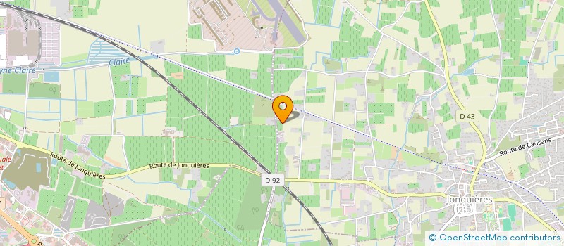 localisation de l'entreprise CENTRALE PISCINES ACCESSOIRES RENOVATION  JONQUIERES