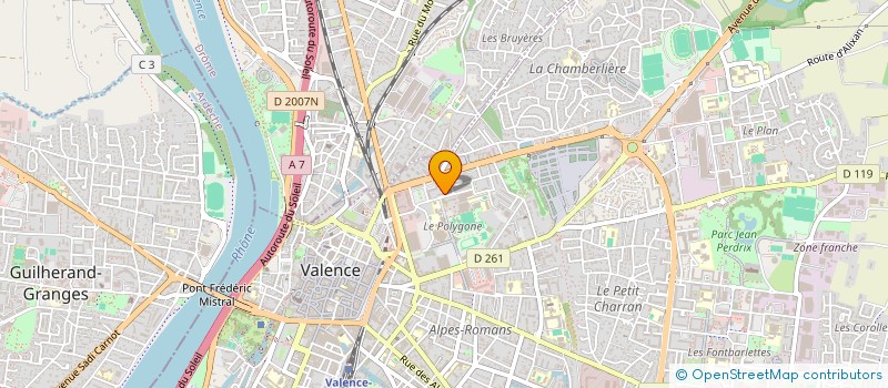 localisation de l'entreprise CENTRALE PV DE MONTMEYRAN à VALENCE