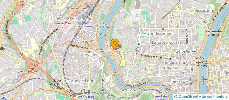 localisation de l'entreprise CENTRALE PV DU POUZIN  LYON