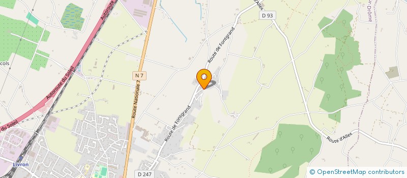 localisation de l'entreprise CENTRALE RESERVATION PERMIS A POINTS  LIVRON-SUR-DROME