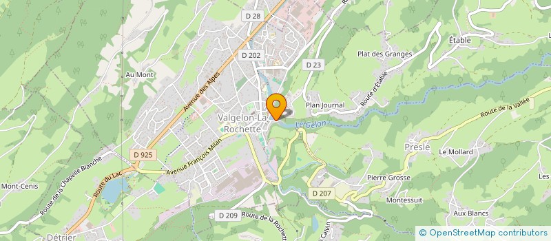 localisation de l'entreprise CENTRALE SAINT JEAN  VALGELON-LA ROCHETTE