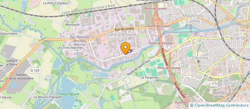 localisation de l'entreprise CENTRALE SECURITE INTERVENTION à RENNES