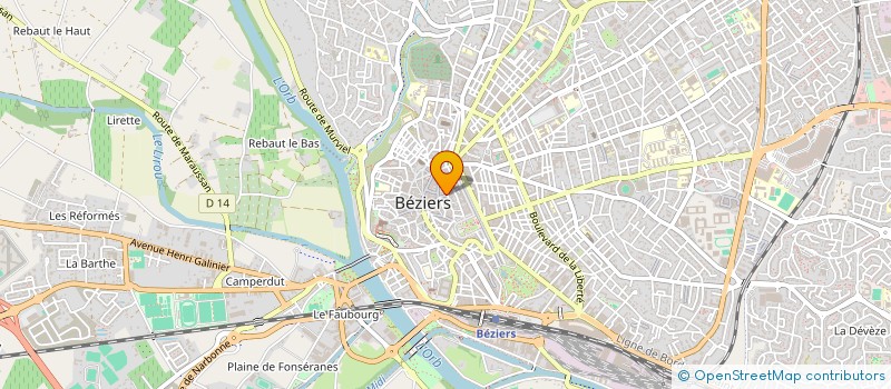 localisation de l'entreprise CENTRALE SOLAIRE DE JAULNAIS  BEZIERS