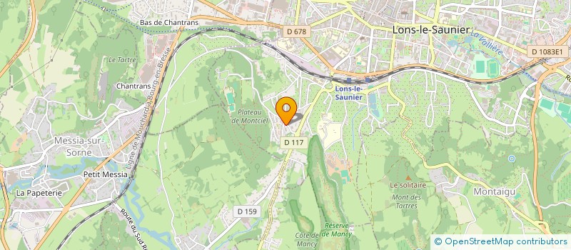 localisation de l'entreprise CENTRALE SOLAIRE DU ROND BOIS  LONS-LE-SAUNIER