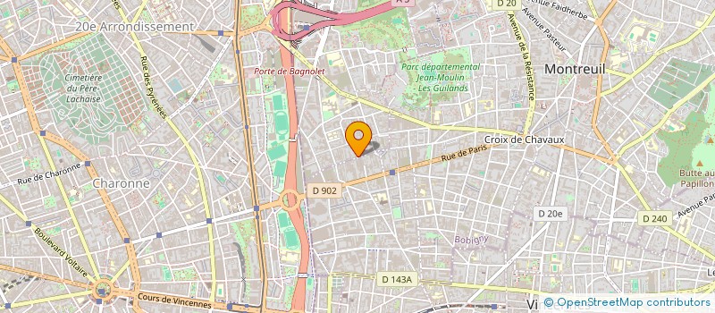 localisation de l'entreprise CENTRALE SOLAR  BAGNOLET