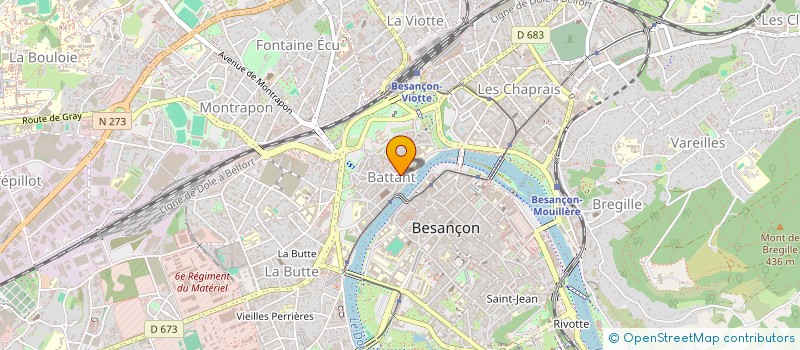 localisation de l'entreprise CENTRALE TELEPHONIQUE à BESANCON