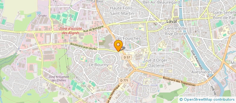 localisation de l'entreprise CENTRALE TOUTOBUREAU à LAVAL