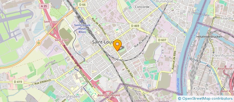 localisation de l'entreprise CENTRALE TRANSPORTS & ALLIANCE TAXIS à SAINT-LOUIS