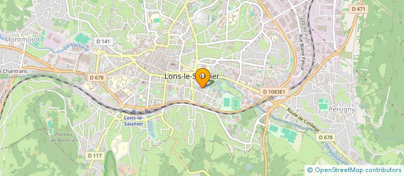 localisation de l'entreprise CENTRALEDONIA  LONS-LE-SAUNIER