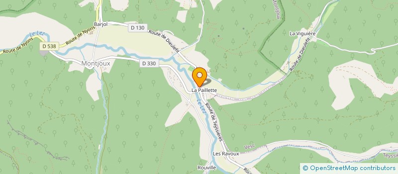 localisation de l'entreprise CENTRALES VILLAGEOISES DE LA LANCE  MONTJOUX