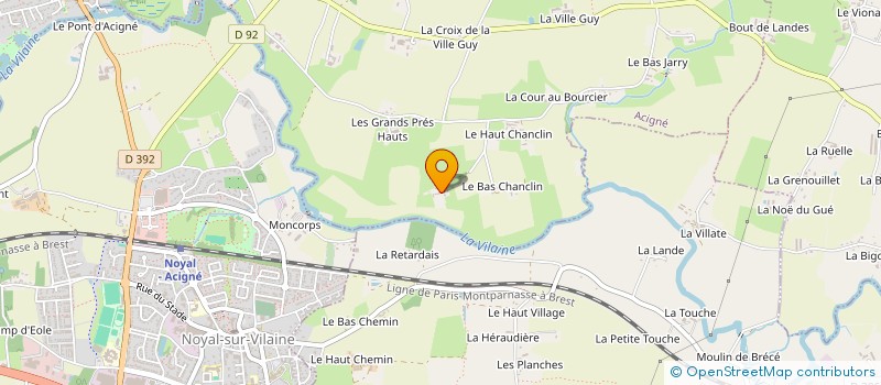 localisation de l'entreprise CENTRALES VILLAGEOISES DE SOLEIL SUR VILAINE  ACIGNE