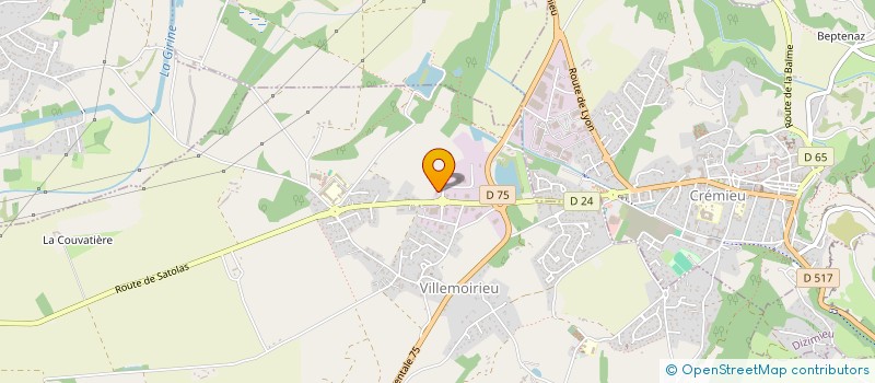 localisation de l'entreprise CENTRALES VILLAGEOISES DU HAUT DAUPHINE  VILLEMOIRIEU