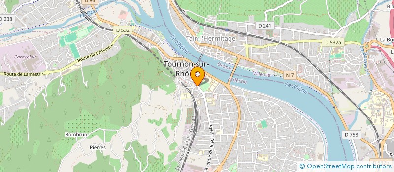 localisation de l'entreprise CENTRALES VILLAGEOISES PASSERELLE ENERGIE à TOURNON-SUR-RHONE