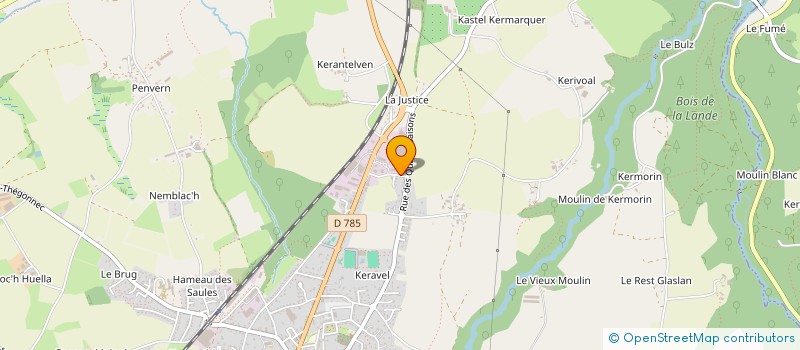 localisation de l'entreprise CENTRALES VILLAGEOISES PENN AR WATT  PLEYBER-CHRIST