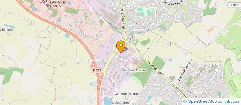 localisation de l'entreprise CENTRALFAB  AVRILLE