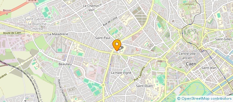 localisation de l'entreprise CENTRALPHARM à CAEN