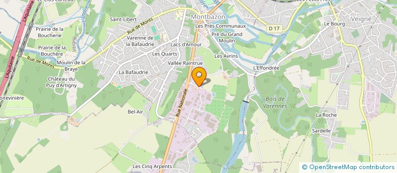 localisation de l'entreprise CENTRALU  SORIGNY