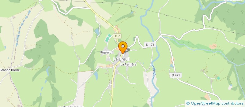 localisation de l'entreprise CENTRAMA à LE BREUIL