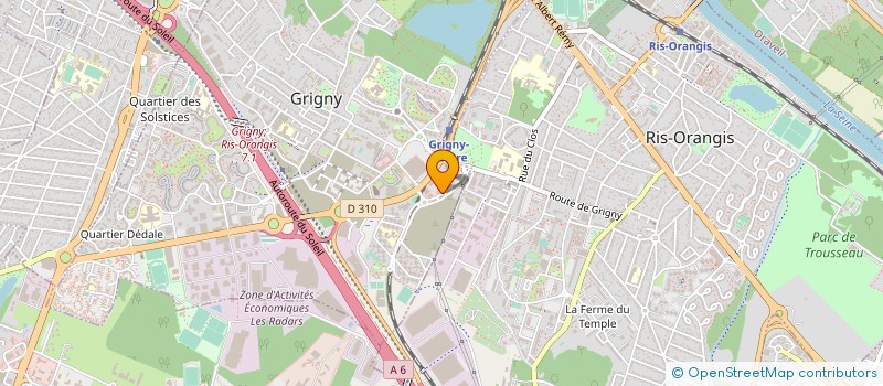 localisation de l'entreprise CENTRAVEIL DIFFUSION à GRIGNY