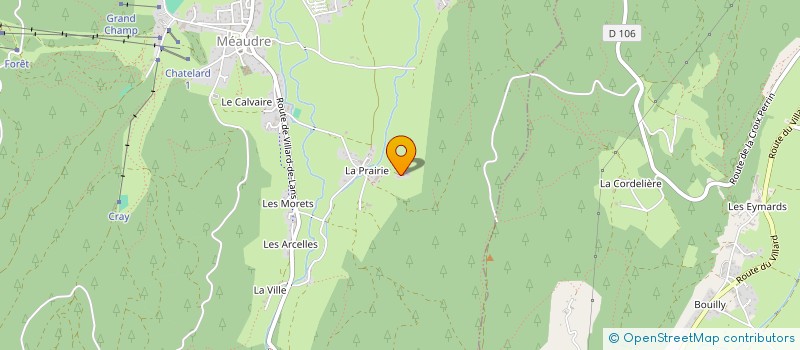 localisation de l'entreprise CENTRE A F R A T  AUTRANS-MEAUDRE EN VERCORS