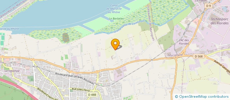 localisation de l'entreprise CENTRE AB13 à CHATEAUNEUF-LES-MARTIGUES
