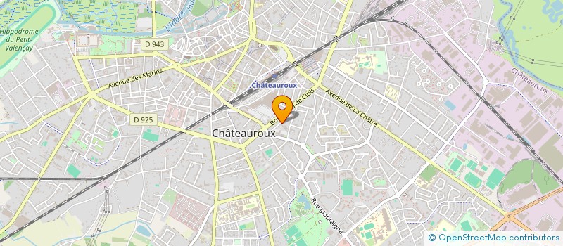 localisation de l'entreprise CENTRE ACADEMIQUE DE DANSE à CHATEAUROUX